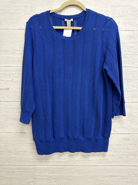 Size L Chico's Design Blue Sweater