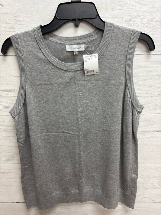Size XL Calvin Klein Grey Womens Shirt