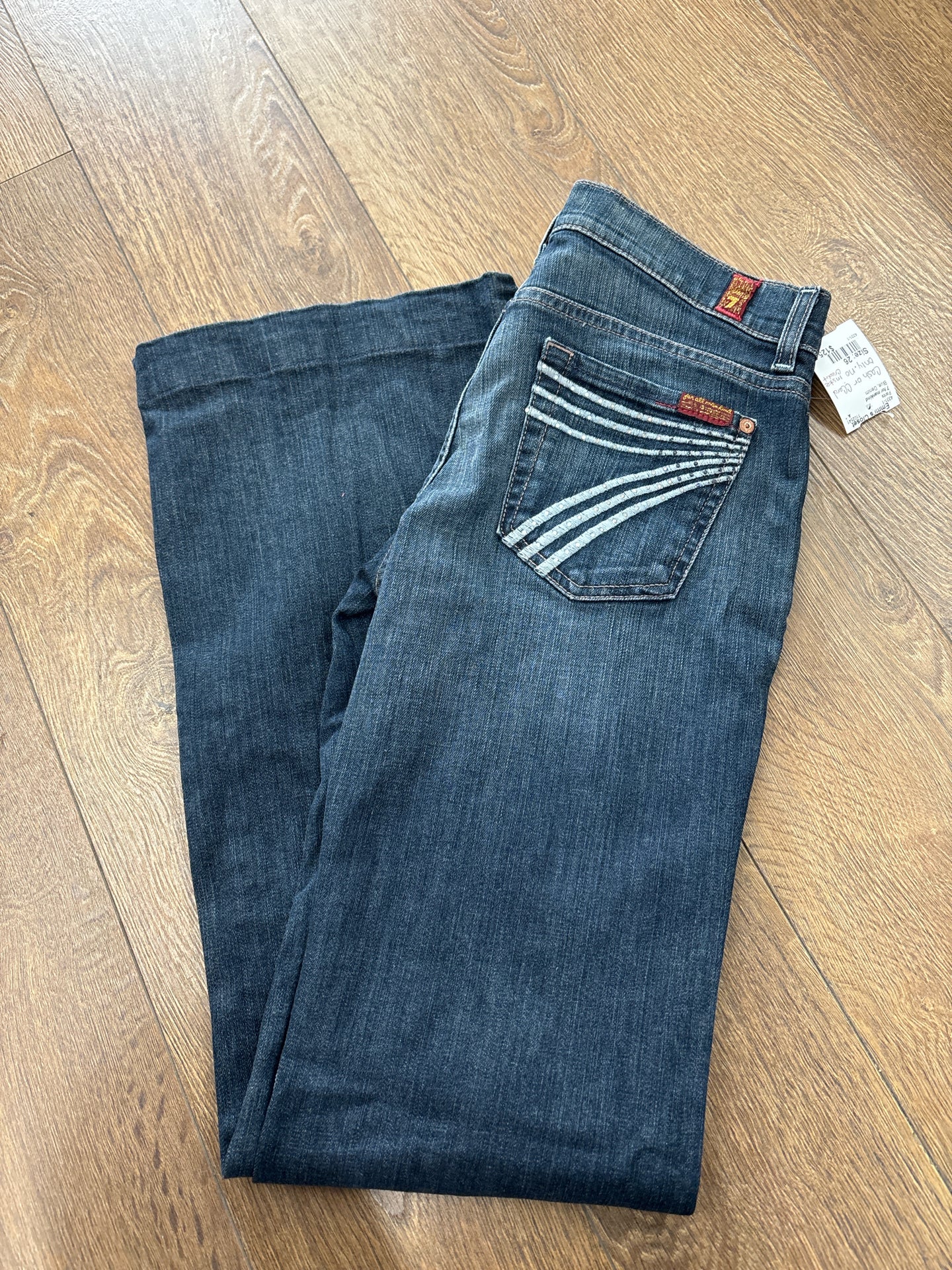 Size 26 7 for mankind Blue Pants