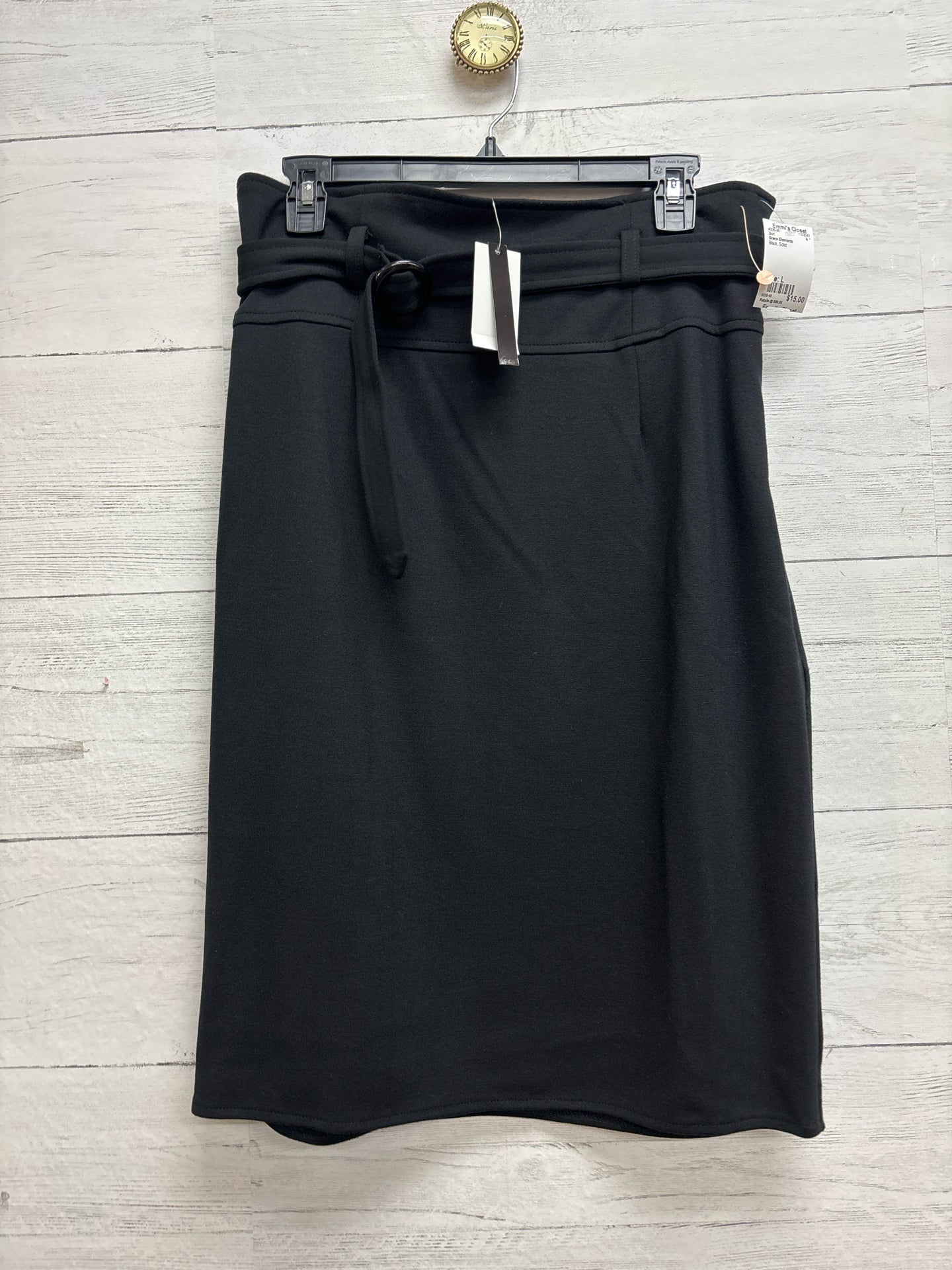 Size L Grace Elements Black Skirt