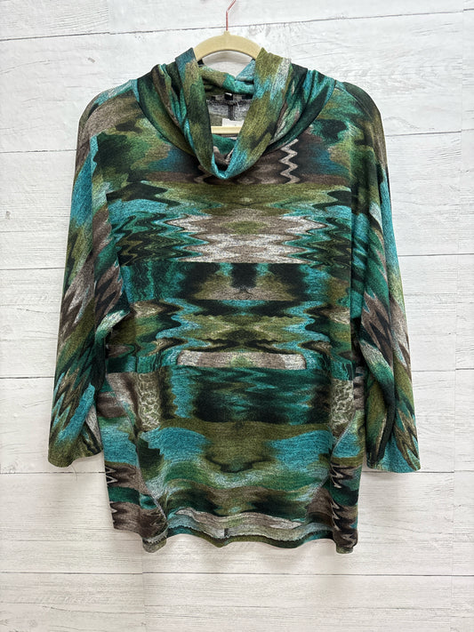 Size XXL Renuar green/blue Womens Shirt