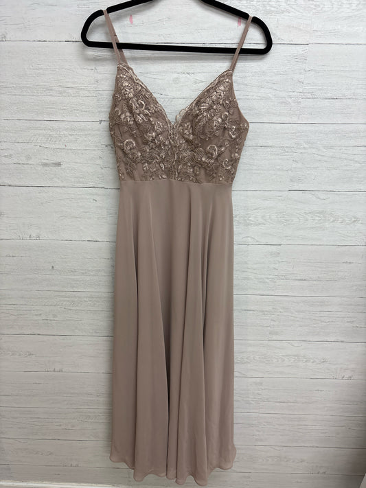 Size 4 AZAZIE Tan Gown