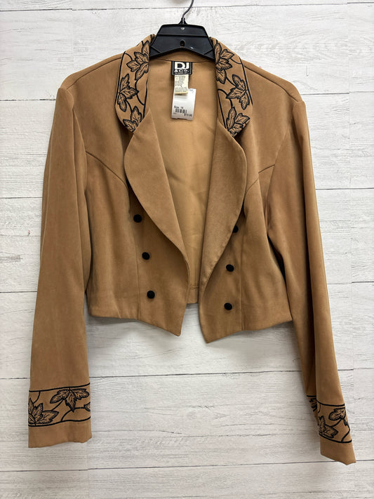 Size 16 DJ & CO Tan/Black Blazer