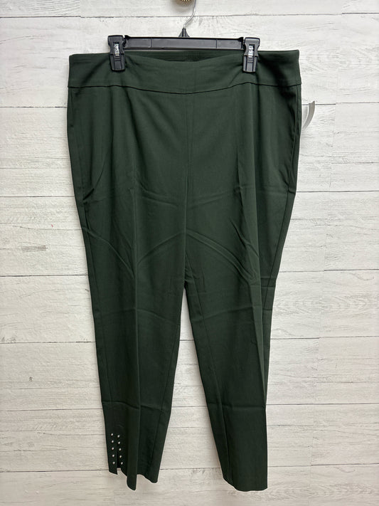 Size 16 Roz&Ali Green Womens Dresspants