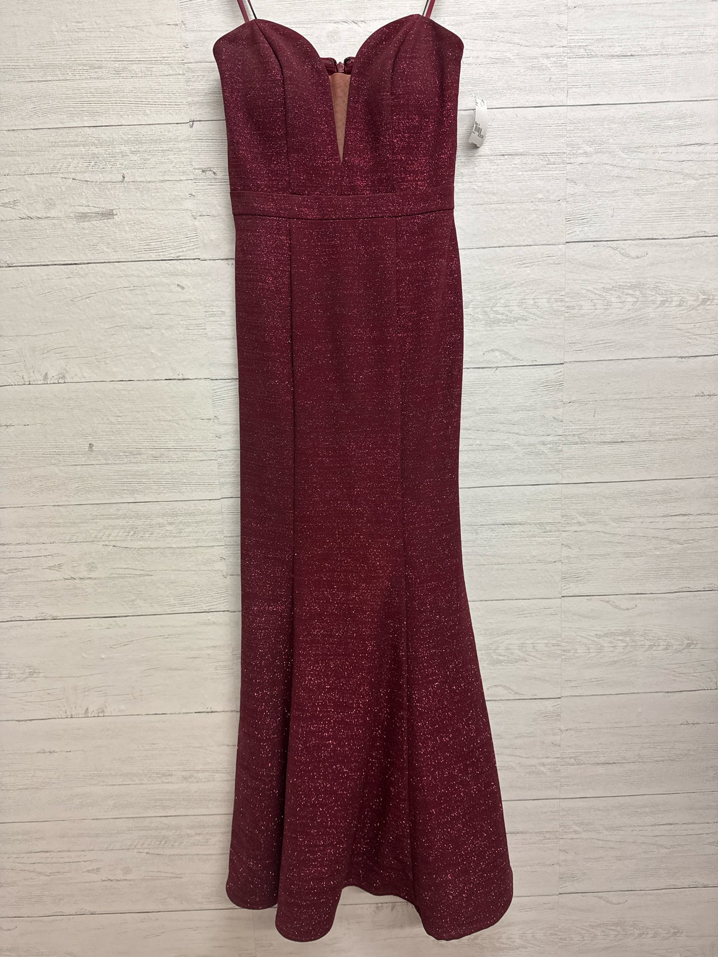 Size 4 Xscape Wine Gown