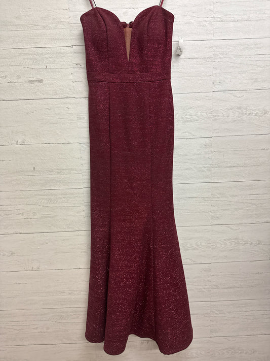 Size 4 Xscape Wine Gown