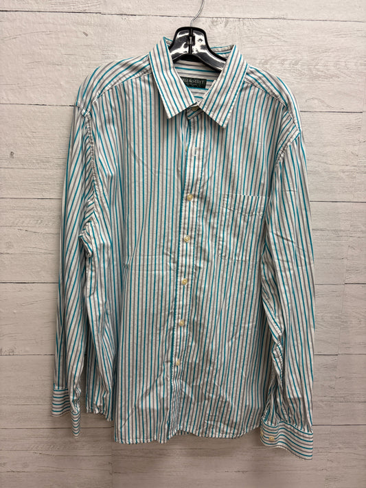 Size XL LYLE & SCOTT Blue Mens Shirt