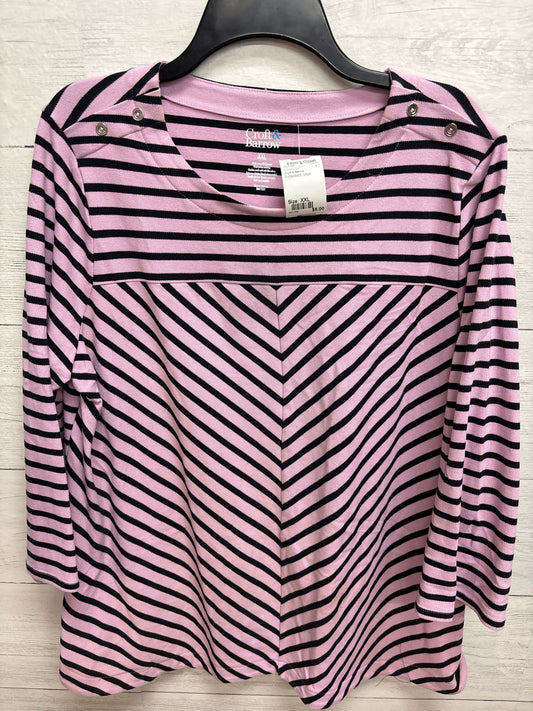 Size XXL Croft & Barrow Purple/Black Womens Shirt