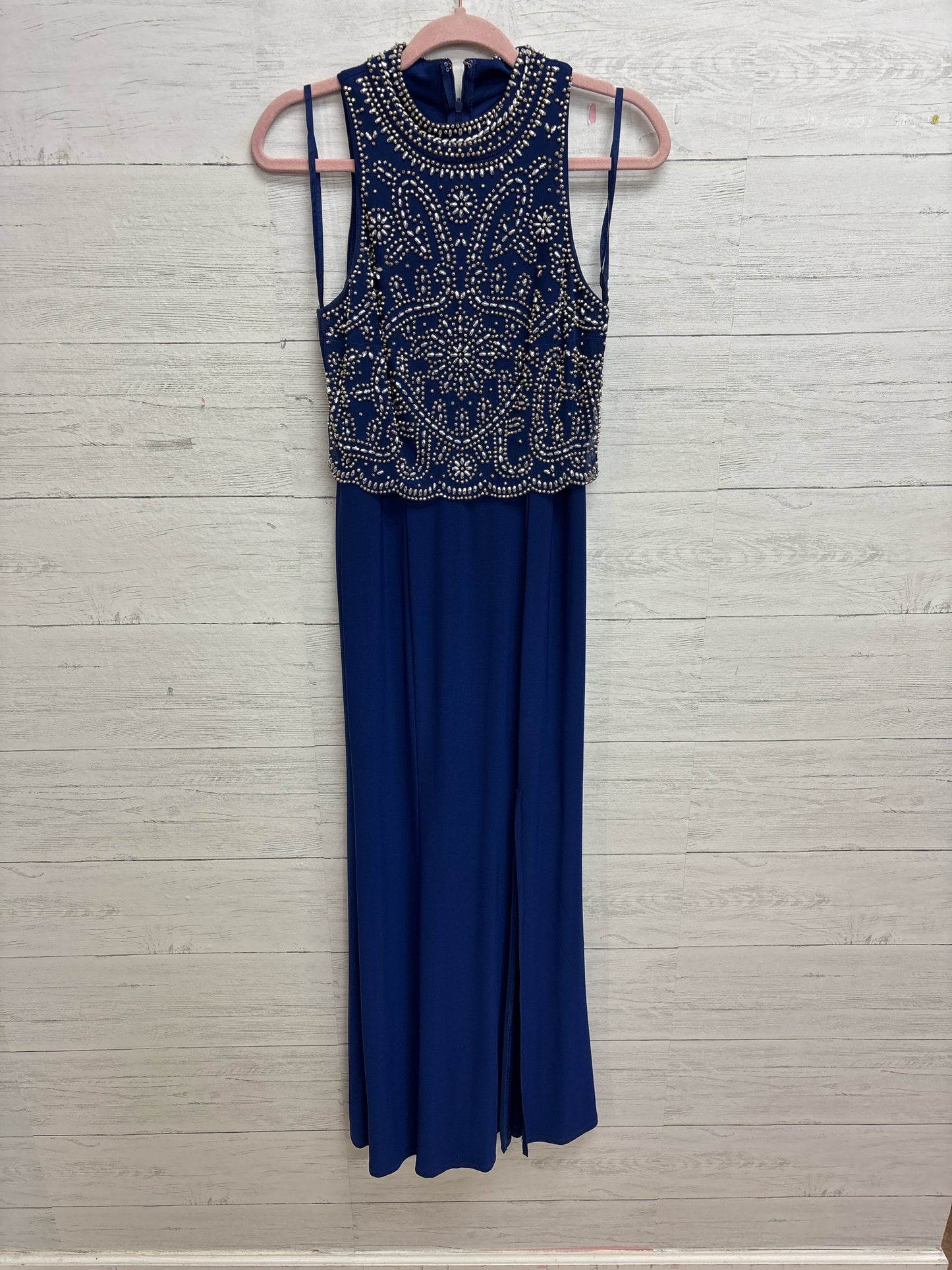 Size 4 Jackie Jon Blue Gown