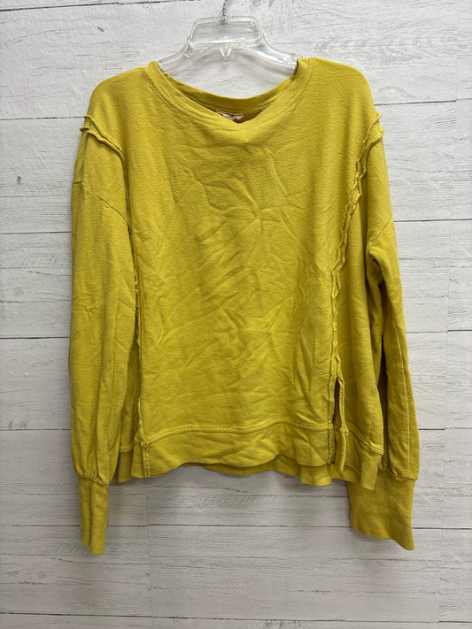 Size L Easel Green/Yellow Womens Sweatshirt