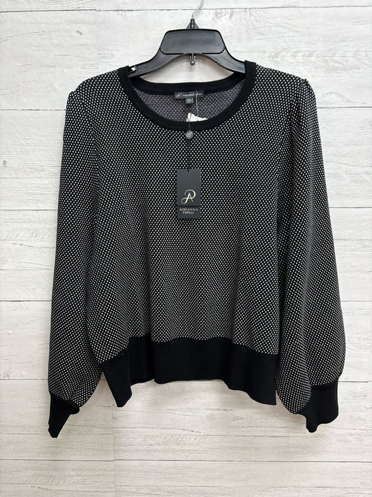 Size XL Adrianna Papell Black/White Womens Sweater