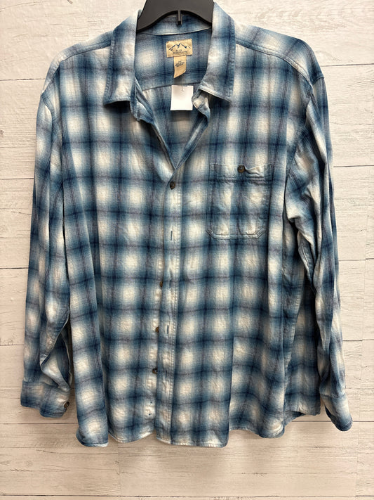 Size 2X Blue Mountain Blue Mens Shirt