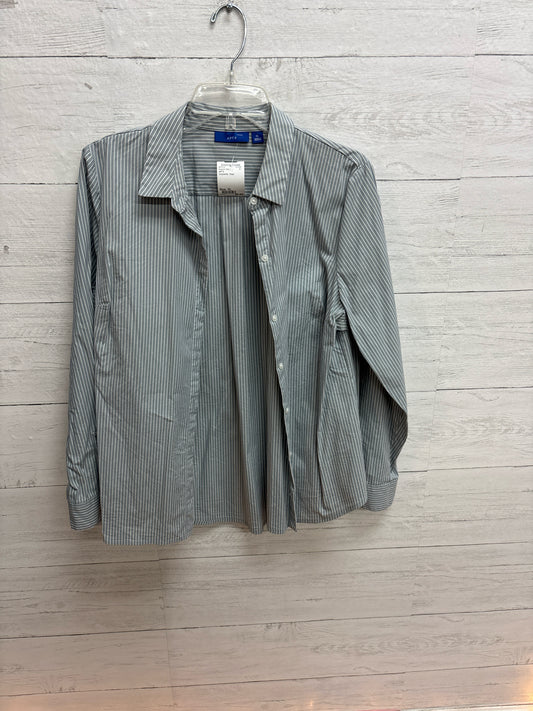 Size XL APT.9 Grey/white Womens Shirt