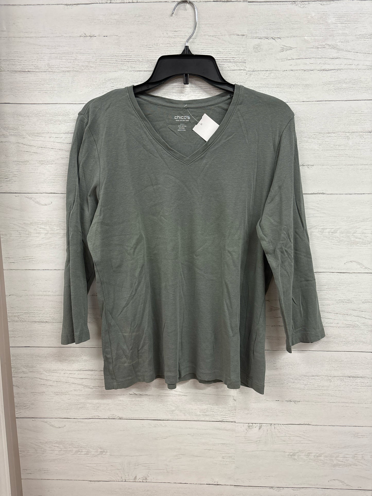 Size L Chico's Design Gray Shirt