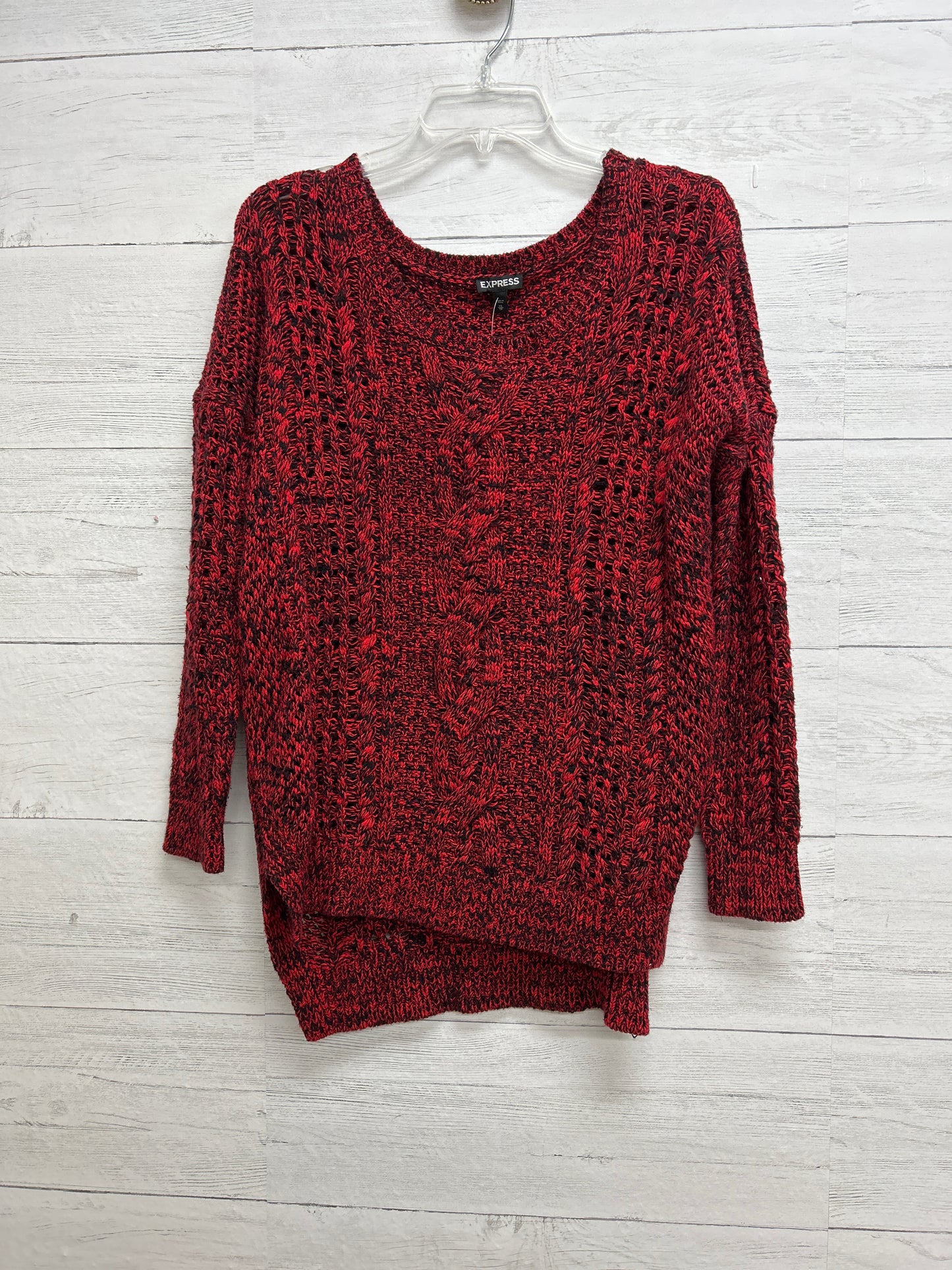 Size XS Express Red/black Sweater