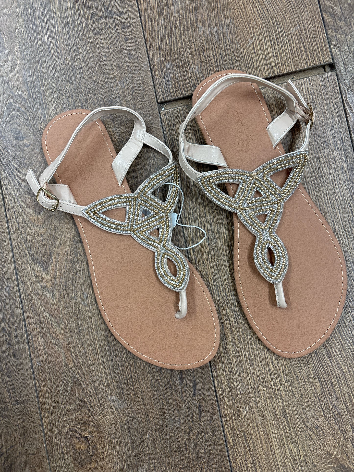 8 Charlotte Russe Gold Sandals