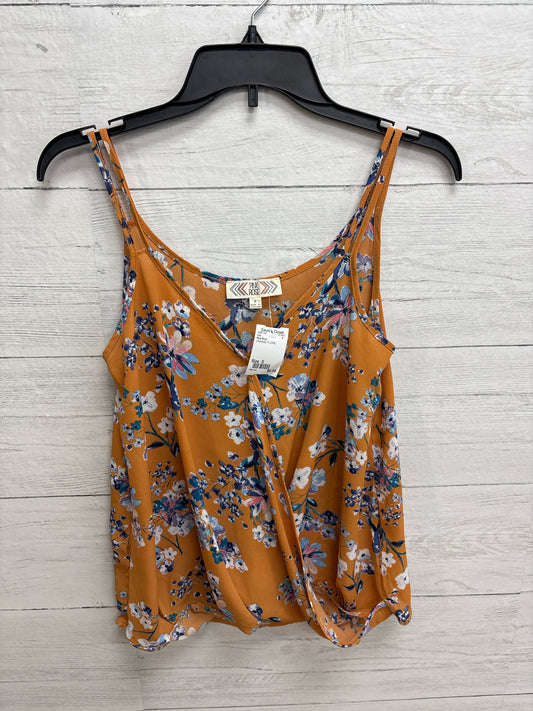 Size S Pink Rose ORANGE FLORAL Shirt