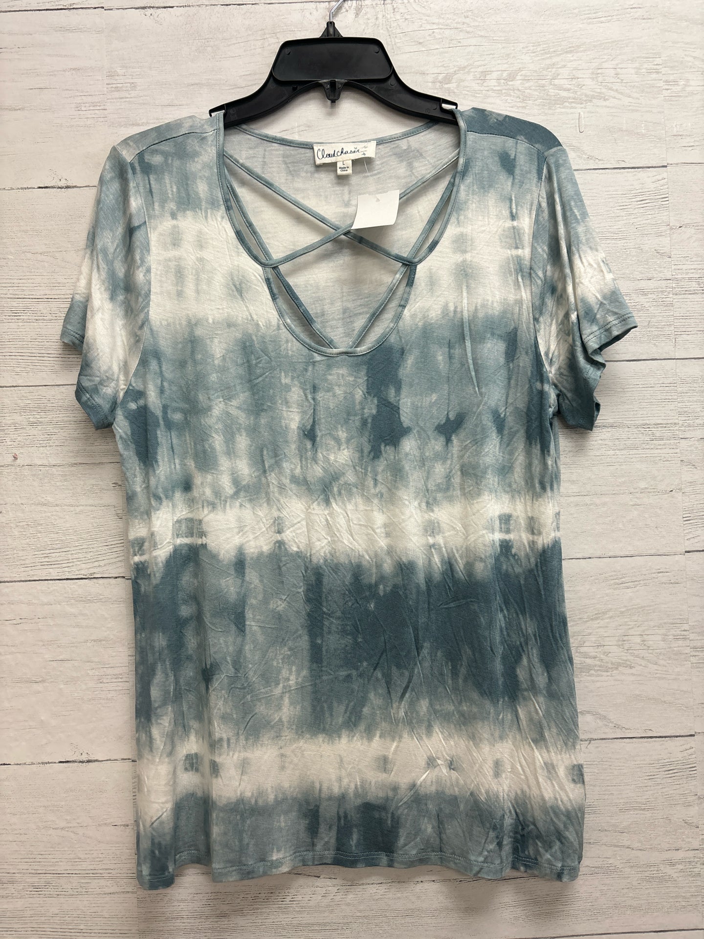 Size L Cloud Chaser Blue/White Shirt