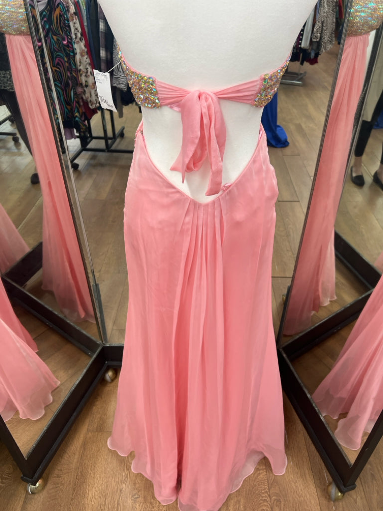 Size 2 La Femme Pink Gown