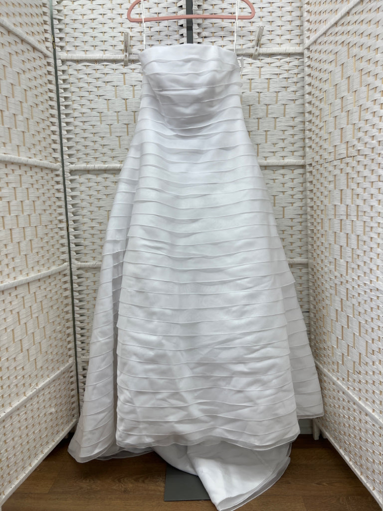 Size 14 Davids Bridal White Gown