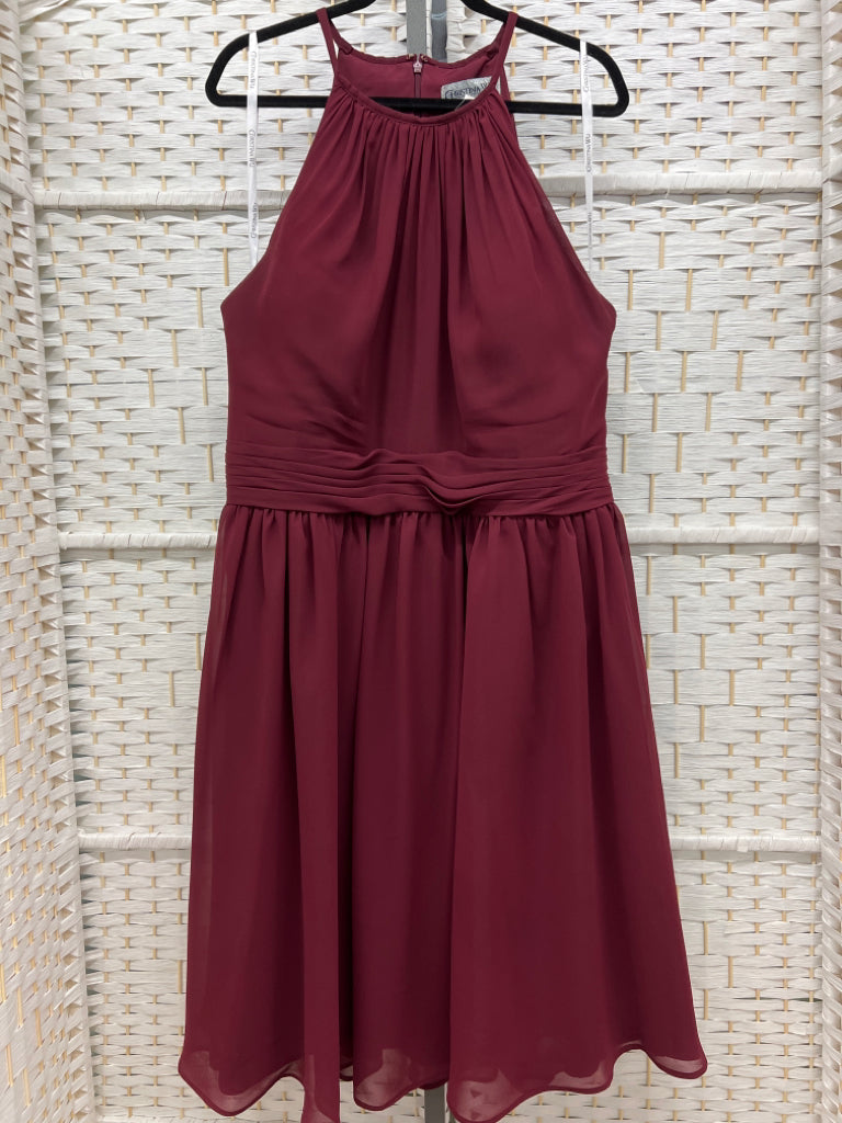 Size 26 CHRISTINA maroon Gown