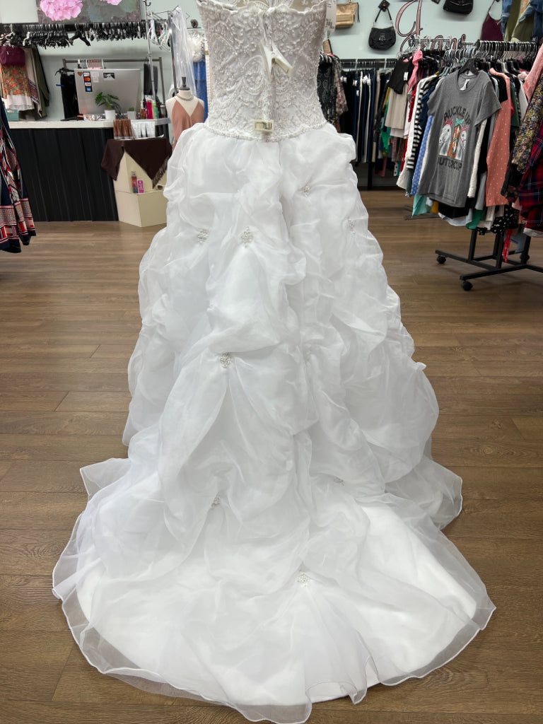 Size 10 Oleg Cassini White Gown