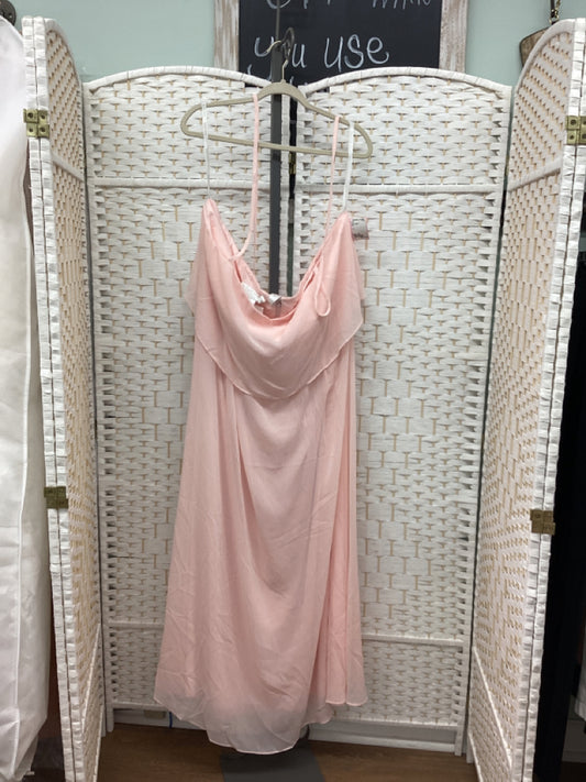 Size 26 Davids Bridal Pink Gown