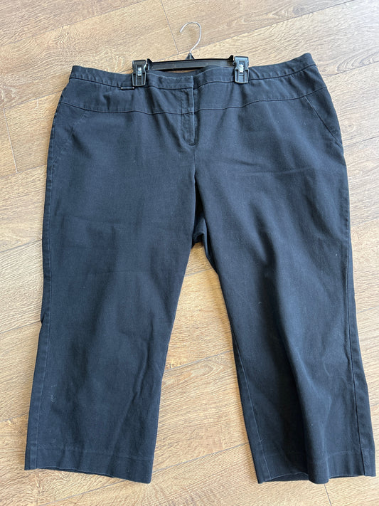 Size 22 Alfani Black Capri