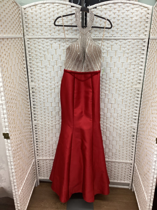 Size 4 Xscape Red Gown