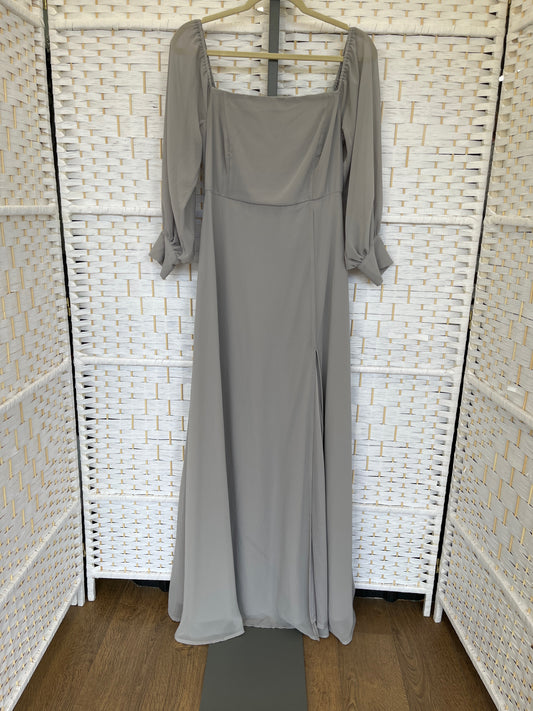 Size L Lulus Gray Gown