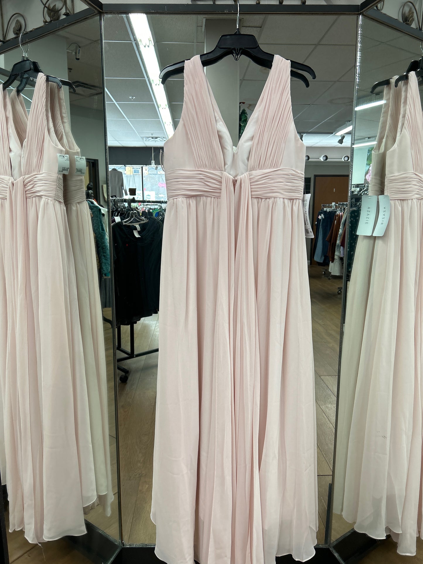 Size 12/14 AZAZIE Blush Gown