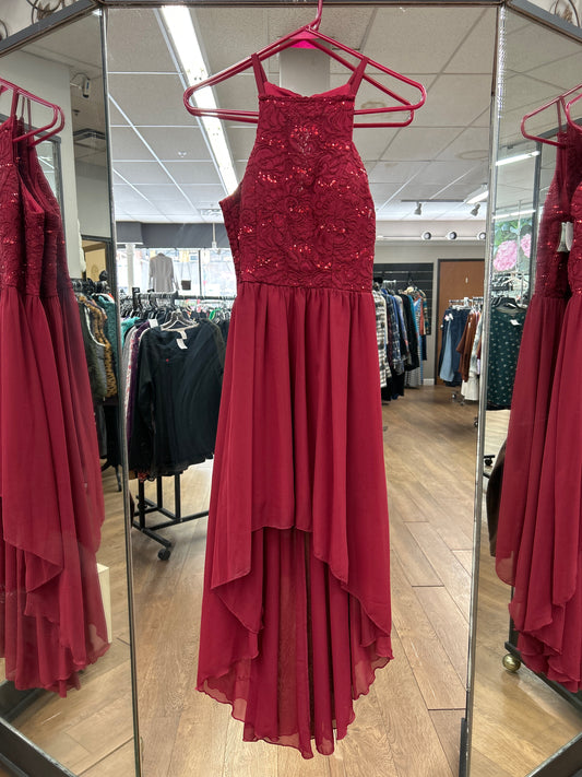 Size 7 Speechless Red Gown