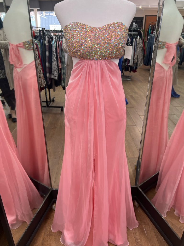 Size 2 La Femme Pink Gown