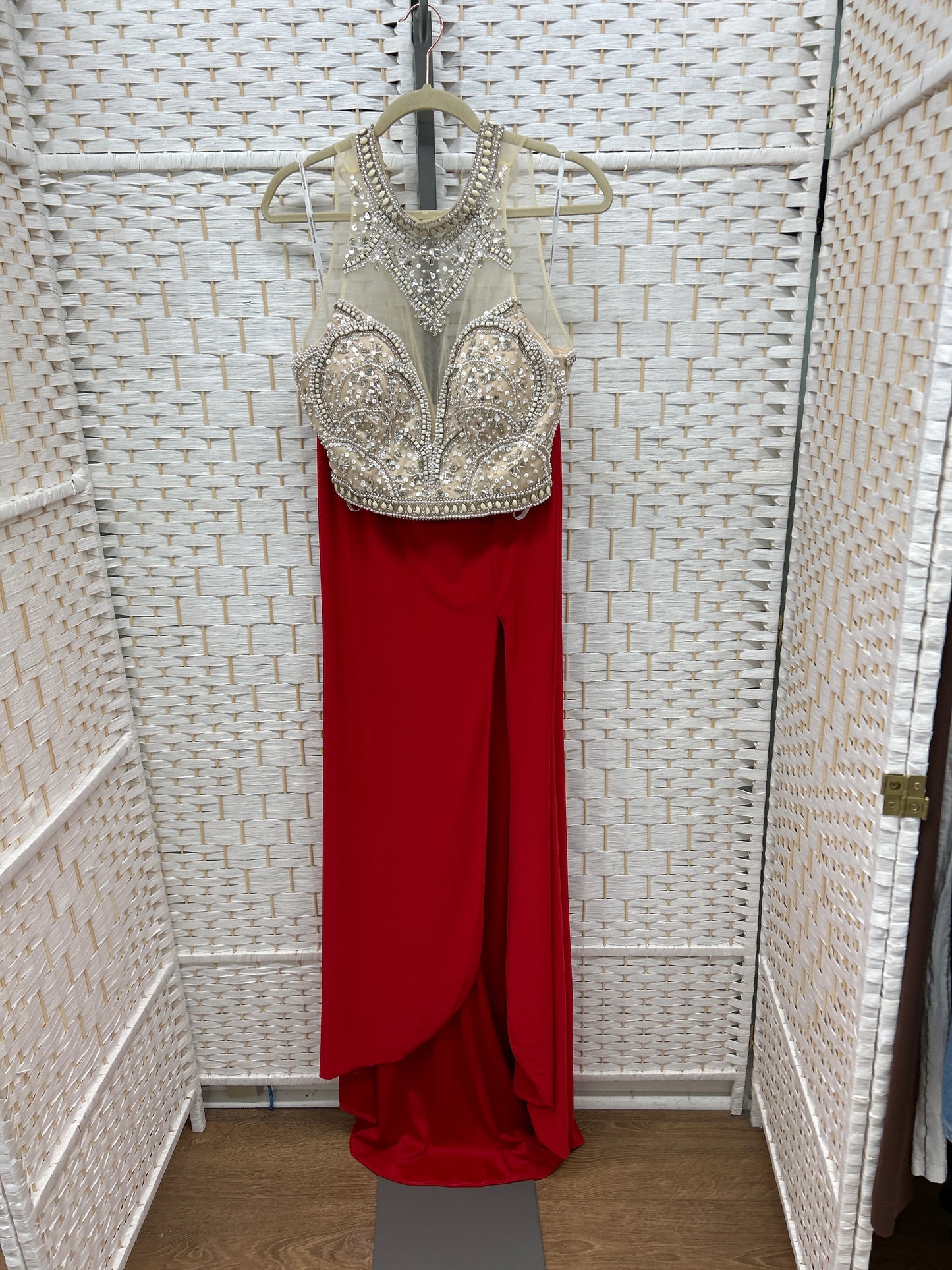 Size 8 Alyce Red Gown