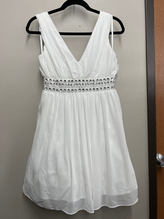 Size 7 City Triangles White Gown