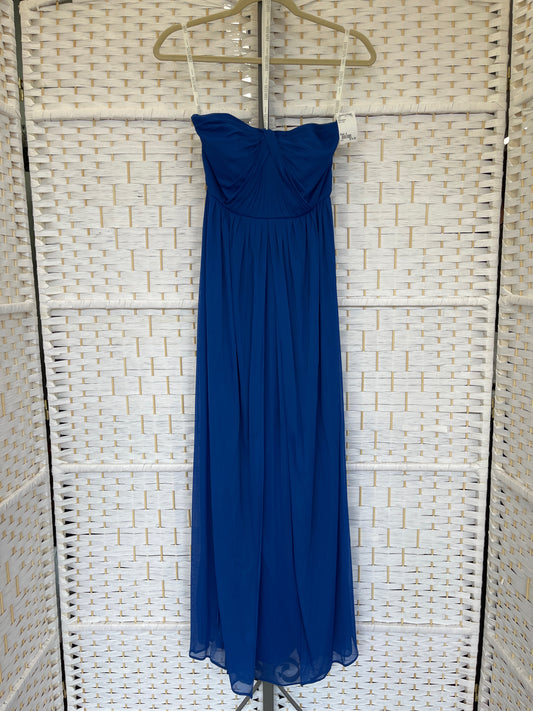 Size 4 Davids Bridal Blue Gown