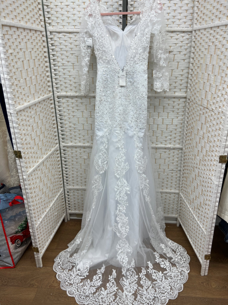 Size 6 Bridess White Gown