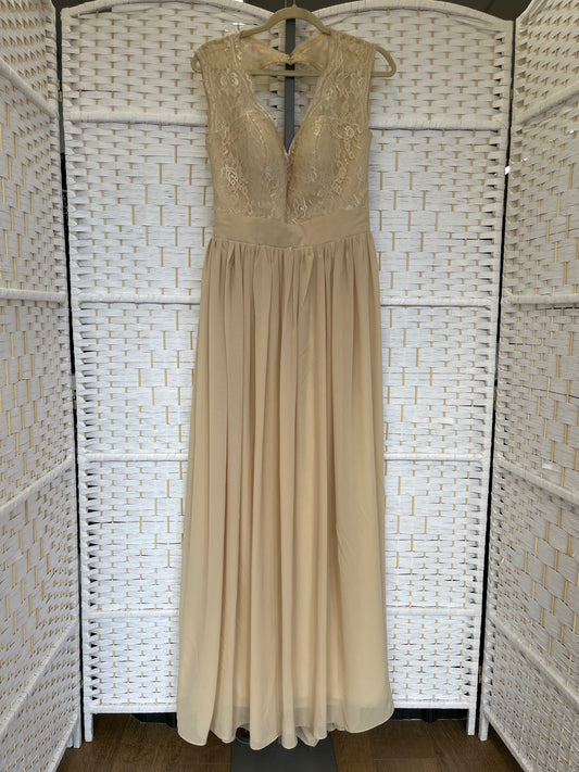 Size 12/14 Beige Gown